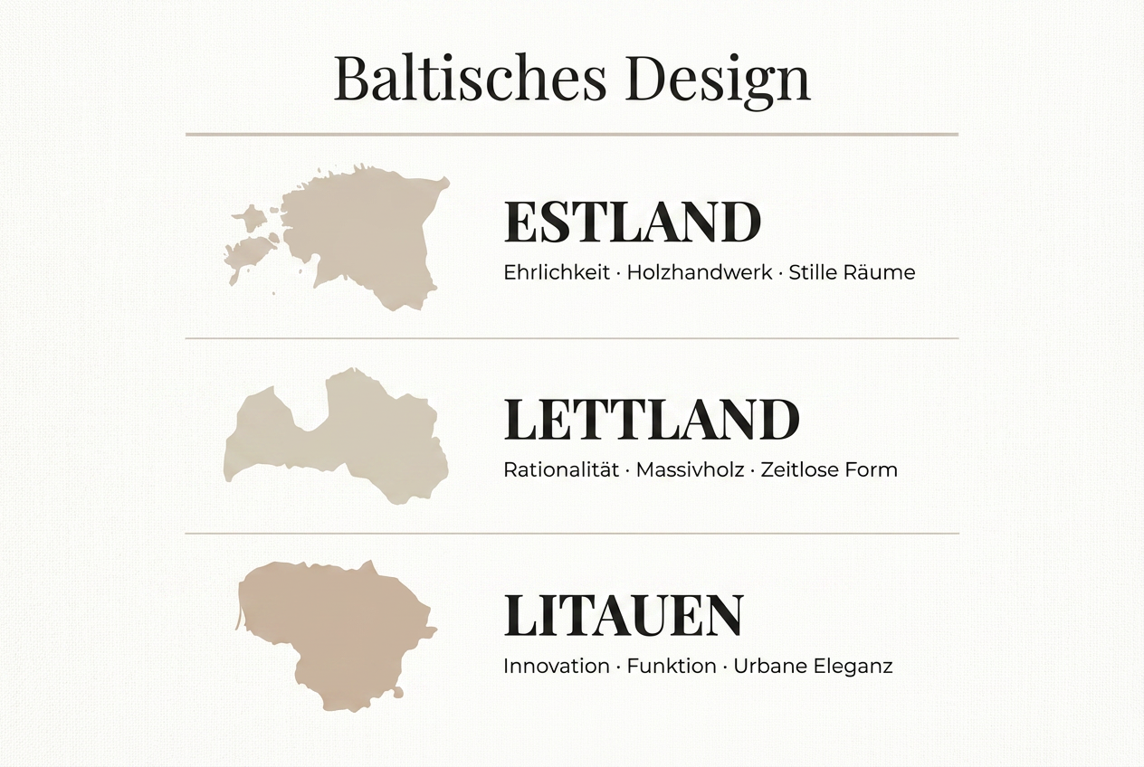 Baltisches Design Übersicht — nordisches Design aus Estland Lettland Litauen mit regionalen Designmerkmalen