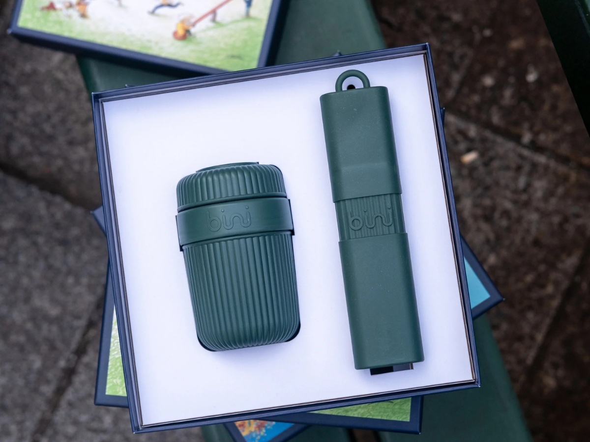 Geschenke für Mitarbeiter und Kunden für Firmenjubiläum, Sommerfest, Firmenevent - To-Go-Geschenkset BINI
