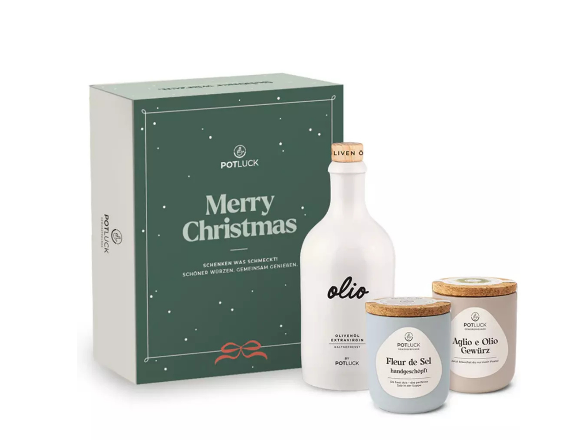 Gewürz-Geschenksets zu Weihnachten für Feinschmecker - Öl, Salz und Gewürze