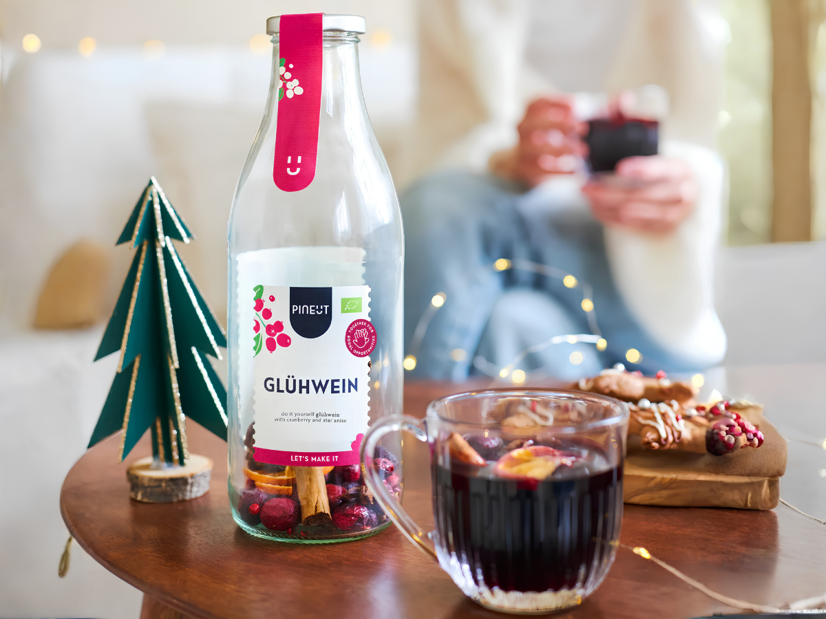 Geschenkideen für Team-Weihnachtsfeier: Glühweinmischung im Glas - BIO