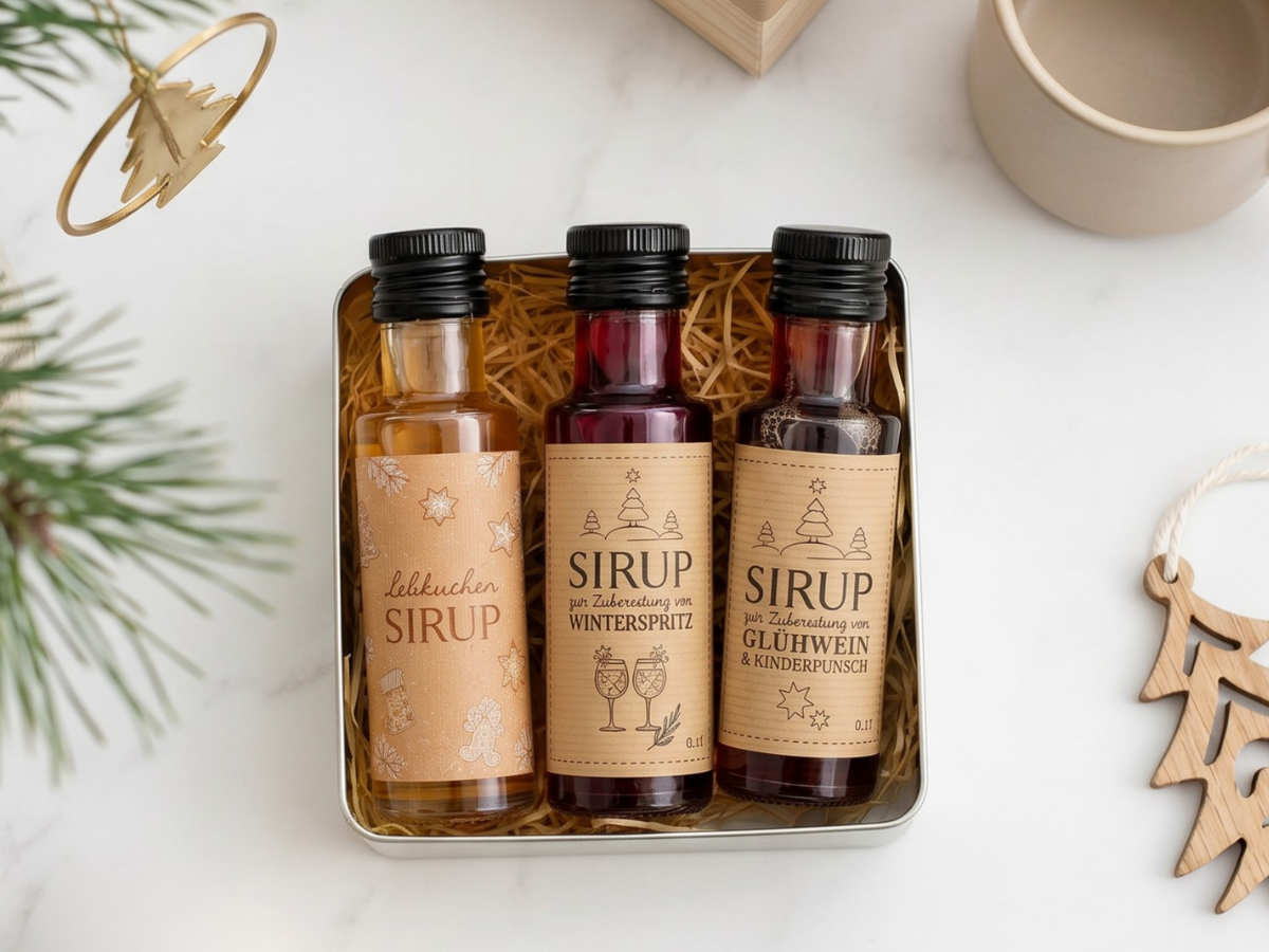 Top 10 Geschenke für Weihnachtsfeier_Firma - Glühweinsirup Geschenkset