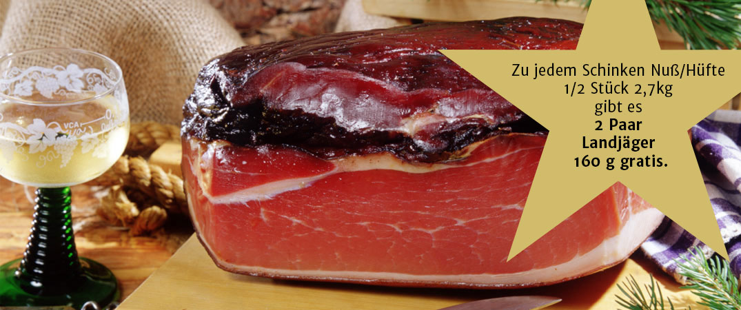 Rohschinken und Speck