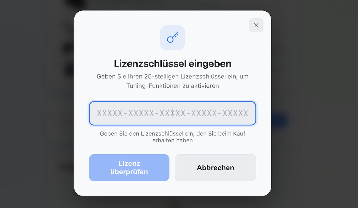 Pradėkite įvesti licencijos kodą