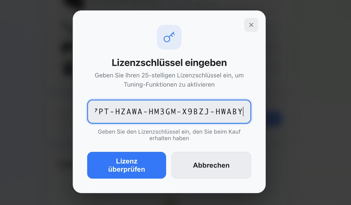 Įveskite visą licencijos kodą