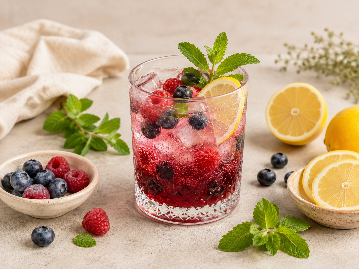 Oxymel Beeren Spritz